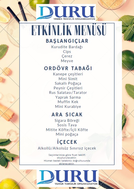 Etkinlik-Menu